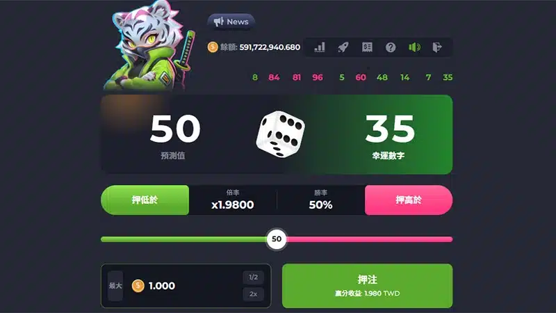 RG電子遊戲平台介面與即時遊戲數據畫面展示
